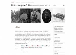 Wolverhampton´s War – Lost voices from the Great War