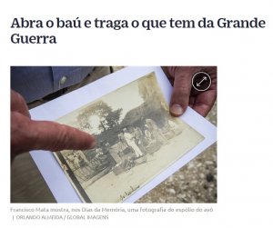 «Abra o baú e traga o que tem da Grande Guerra» - reportagem DN nos Dias da Memória na Amadora