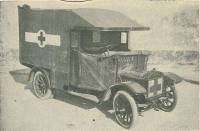 A ambulância - automóvel oferecida pela casa Burnay ao exército português. Ilustração Portugueza, série II, nº. 569, Lisboa, 15 de Janeiro de 1917, p. 48.