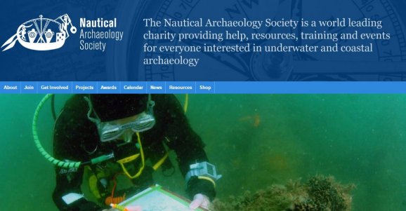 Caça-minas Roberto Ivens entre os destroços do programa ADOPT A WRECK da Nautical Archaeology Society