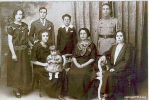 Fortunato António e a sua família, depois da guerra