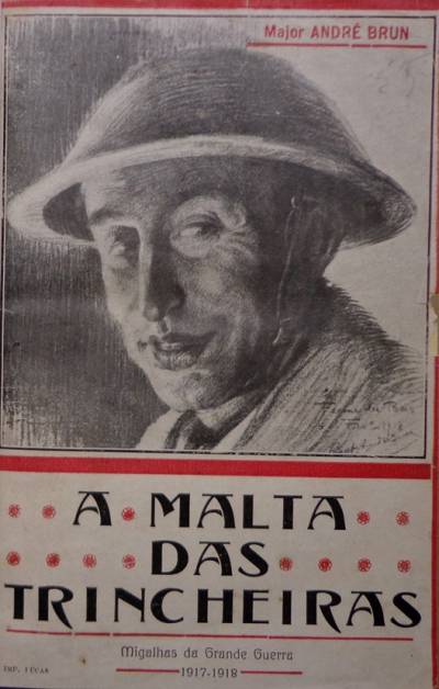 Capa do livro de André Brun, A malta das Trincheiras, Guimarães Editores, 1919