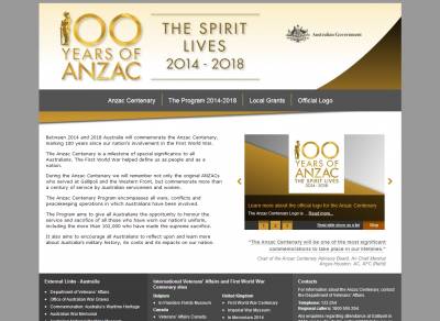 100 Years of Anzac. The spirit lives 2014 – 2018