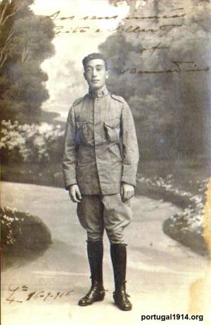 Bernardino Machado (filho) durante os tempos de recruta